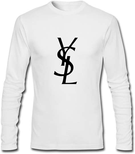 ysl long sleeve white t shirt|farfetch saint laurent shirts.